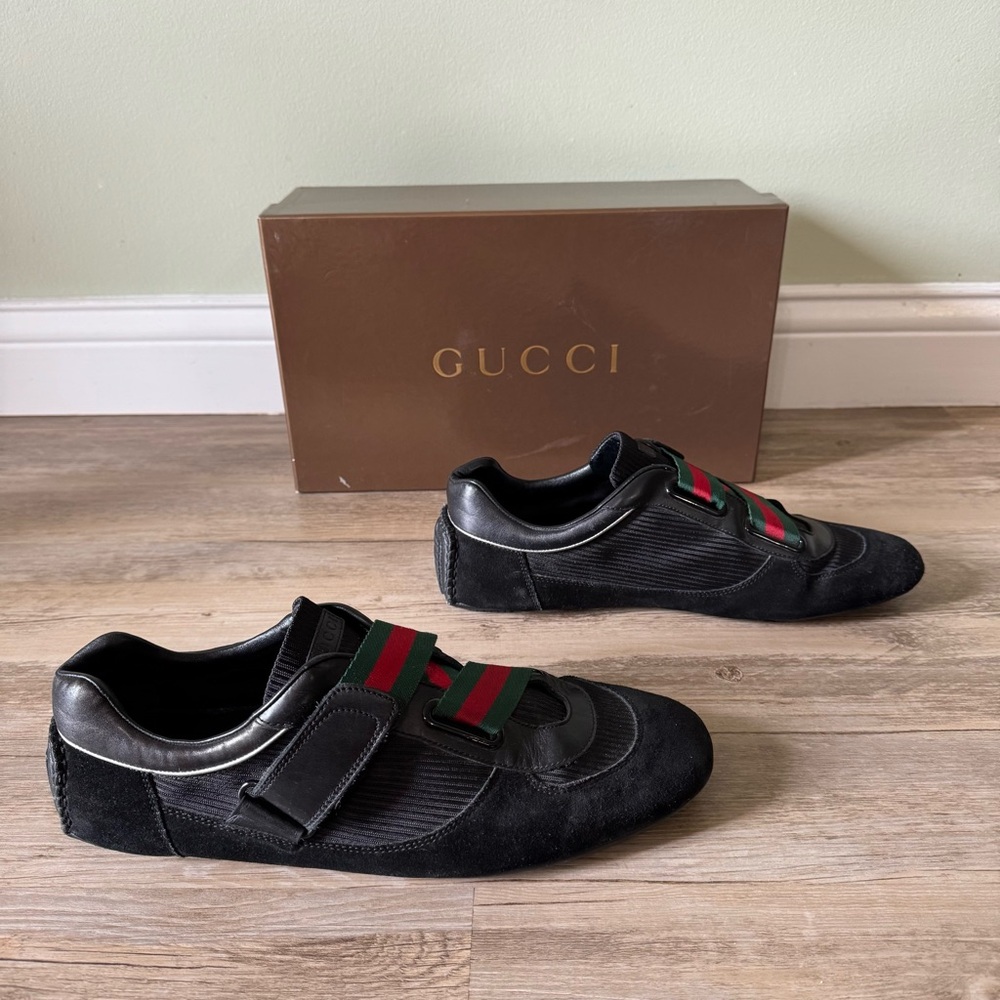GUCCI Pelle S. Gomma Sneakers Men’s Size 9 - Picture 3 of 8